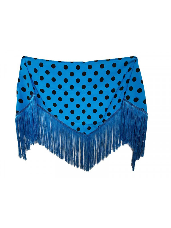 Mantón andaluza lunar grande