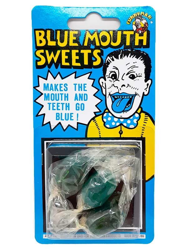 Broma caramelos azules