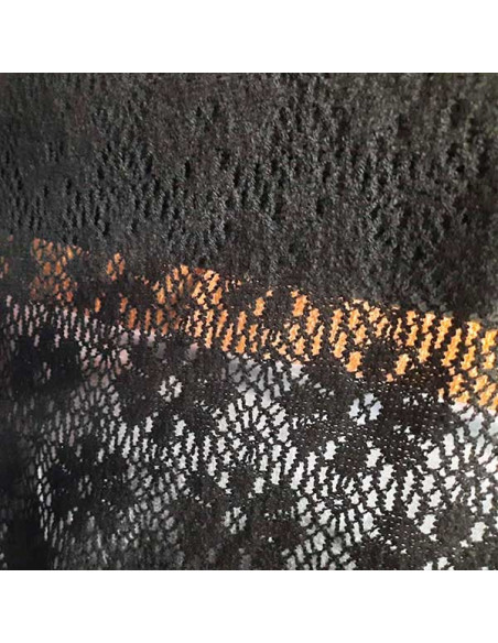 Tejido lana toquilla negro