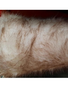 Tela de pelo largo blanco