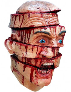 Máscara de latex cabeza rebanada