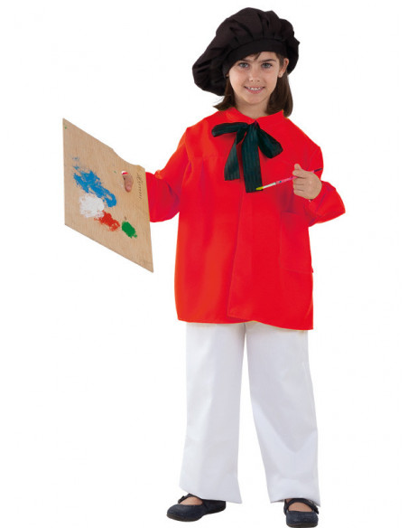 Disfraz pintor picasso infantil rojo