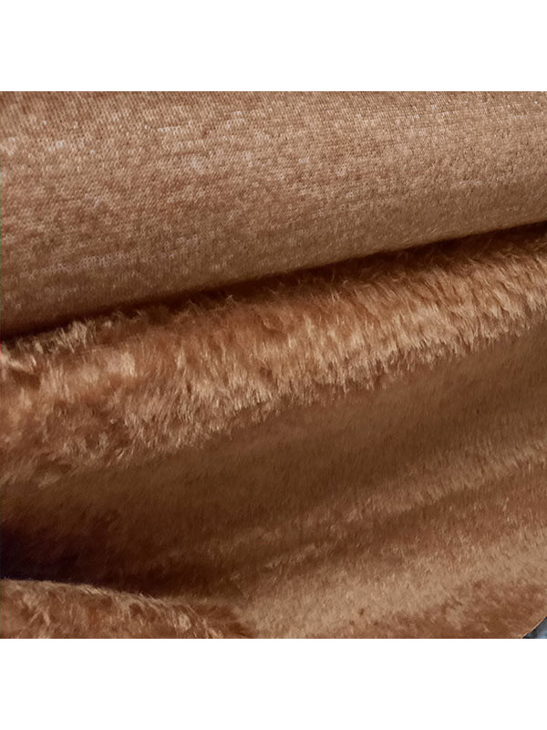 Tejido de pelo corto marron