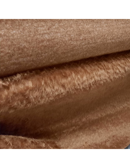 Tejido de pelo corto marron