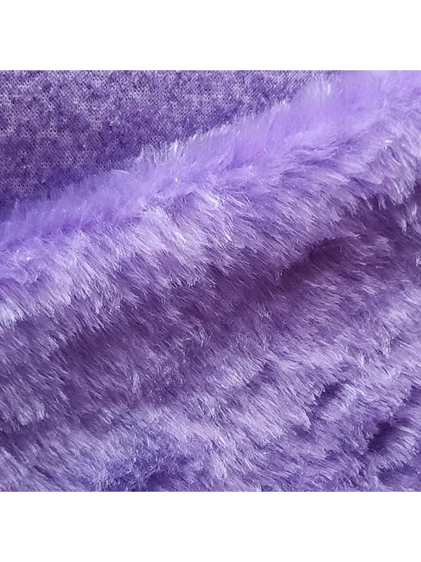 Tejido de pelo corto morado