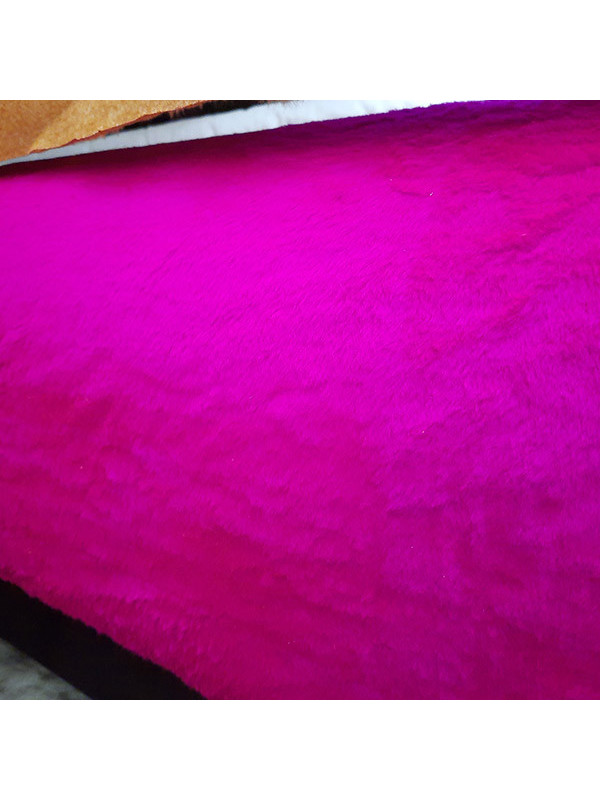 Tela pelo de peluche fucsia
