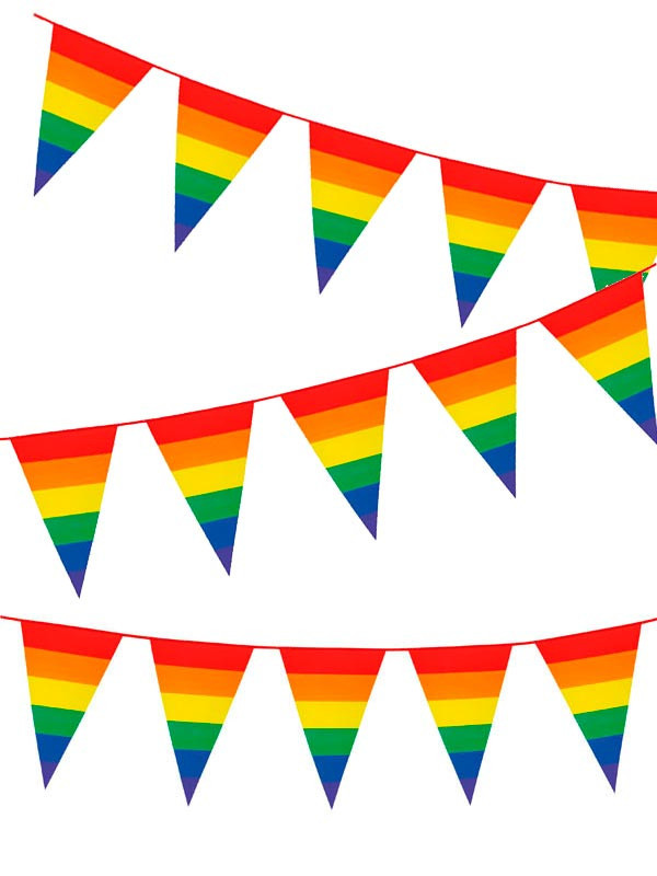 Banderines triangular Arcoíris