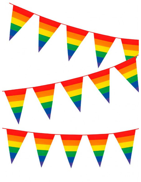 Banderines triangular Arcoíris