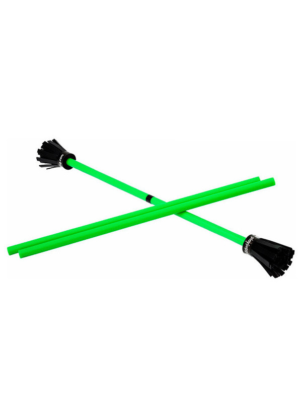 Flower Stick malabares con baquetas verde
