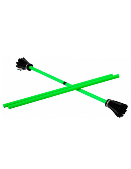 Flower Stick malabares con baquetas verde