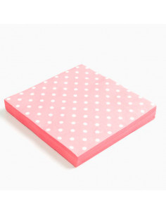 Servilletas de lunares rosa