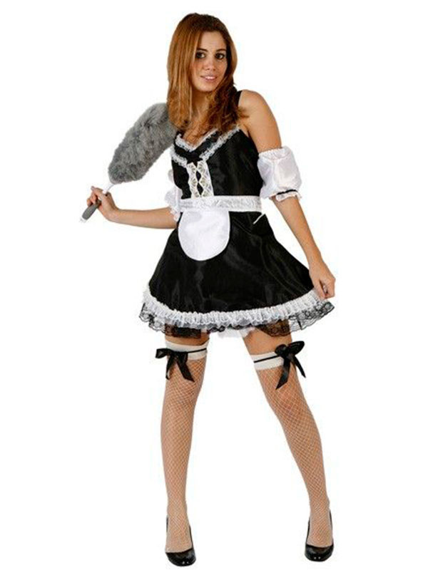 Disfraz limpiadora sexy mujer