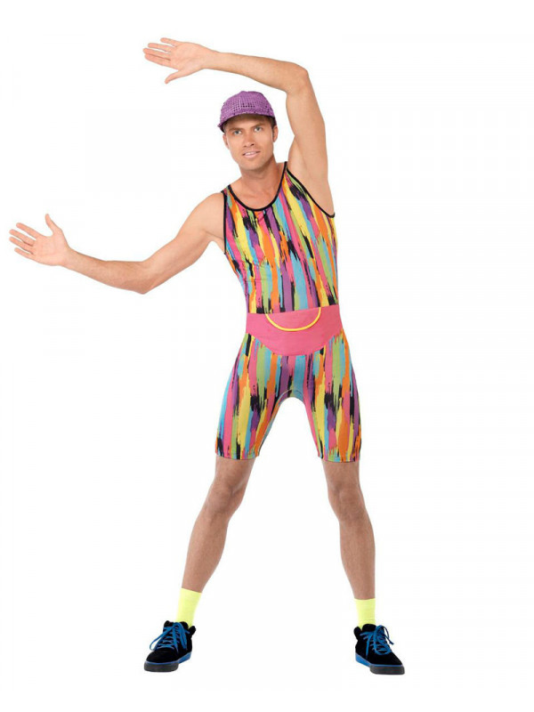 Disfraz instructor de aerobic 80s
