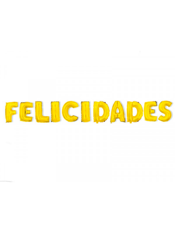 Globo Felicidades letras