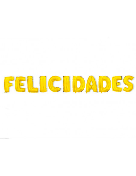Globo Felicidades letras