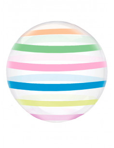 Globo transparente con rayas