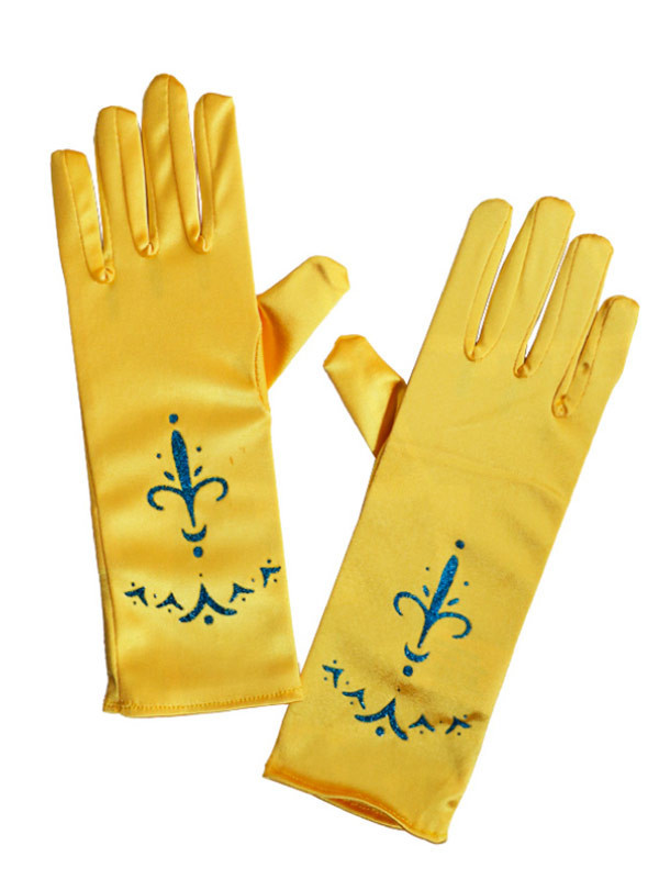 Guantes de princesa amarillos