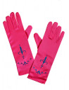 Guantes de princesa rosa infantil