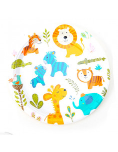 6 Platos animales zoo