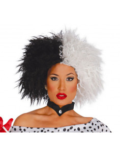 Peluca Cruella para mujer