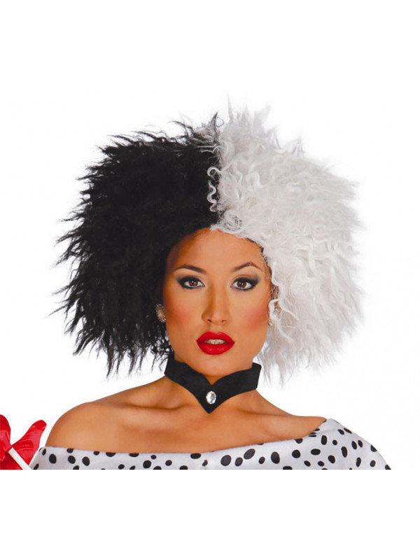 Peluca Cruella para mujer