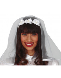 Velo de novia con diadema