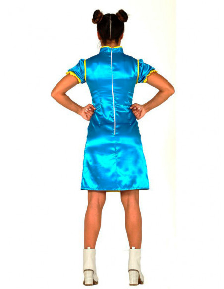 Disfraz Chun Li Street para mujer espalda