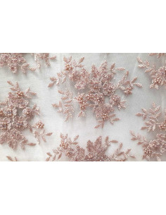 Tul bordado con hilo y piedras Anne 2