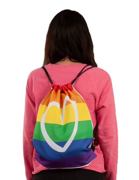 Mochila orgullo con corazón detalle