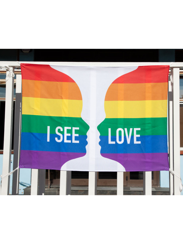Bandera Orgullo I see love