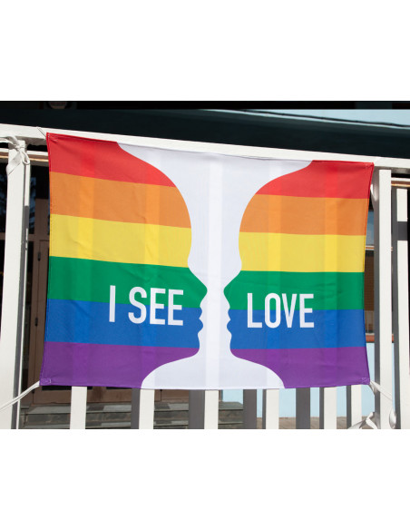 Bandera Orgullo I see love detalle