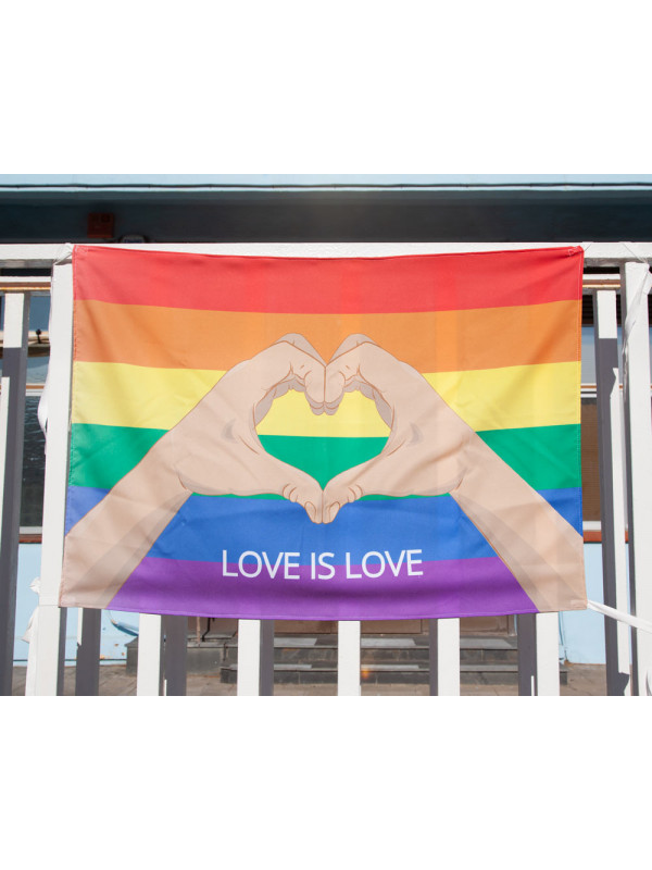 Bandera del Orgullo manos