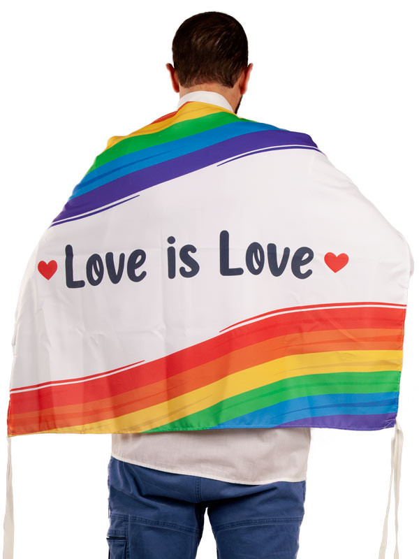 Bandera orgullo Love Is Love detalle