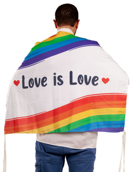 Bandera orgullo Love Is Love detalle