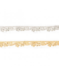 Pasamanería galón con pedrería 8111