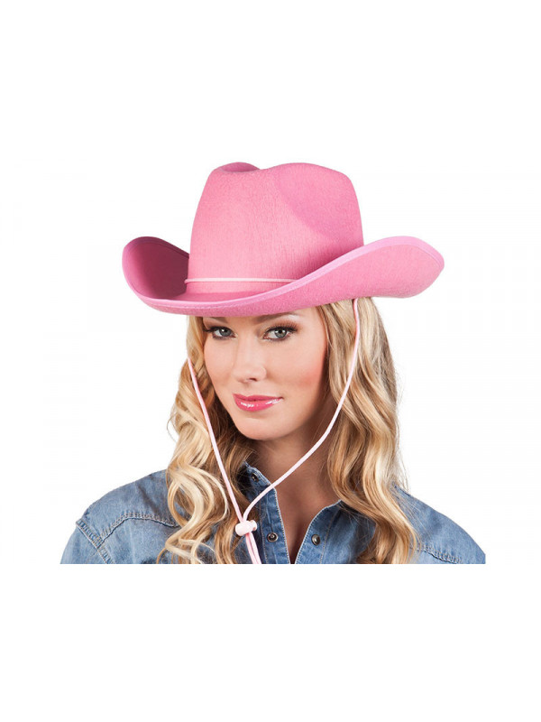 Sombrero vaquero rosa