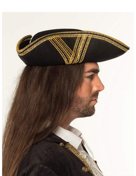 Sombrero de pirata para hombre lateral
