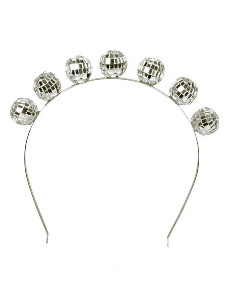 Diadema bolas disco detalle