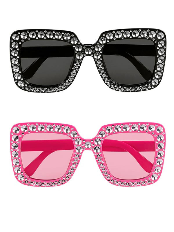 2 Gafas fashion con brilli brilli colores