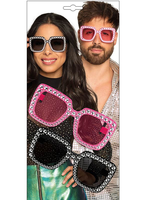 2 Gafas fashion con brilli brilli detalles