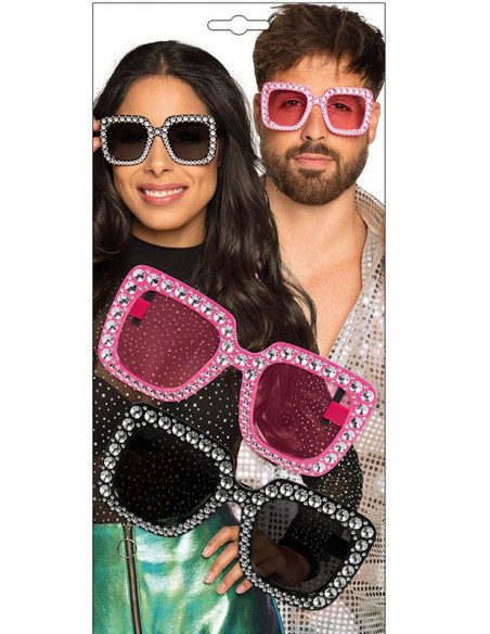 2 Gafas fashion con brilli brilli detalles