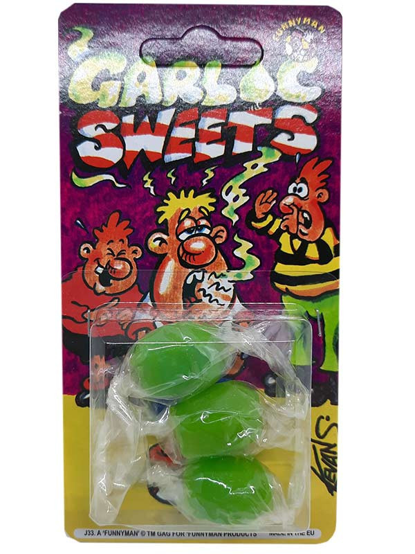 Caramelos de broma sabor ajo