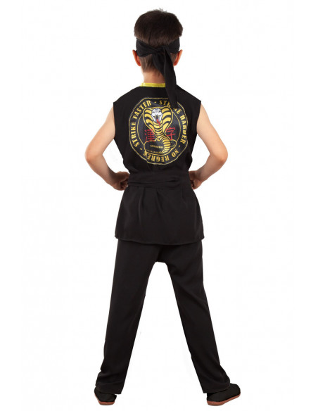Disfraz Cobra Kai karateca infantil espalda