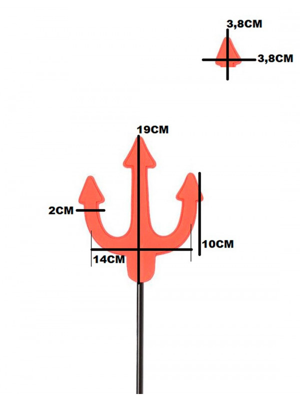 Tridente diablo de goma eva