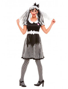Disfraz muñeca rota para mujer 2
