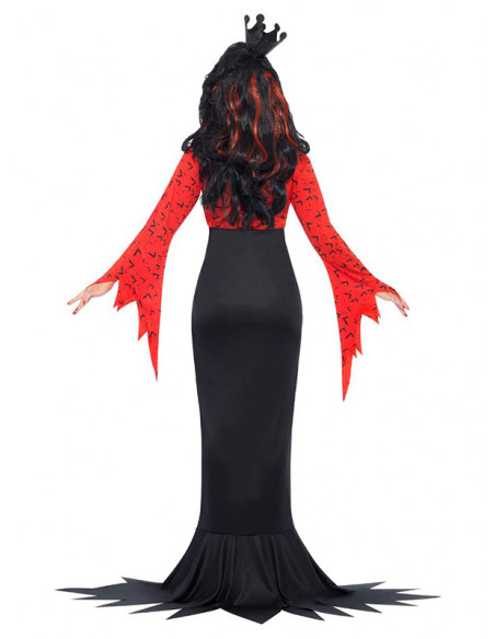 Disfraz Reina malvada Halloween para mujer espalda