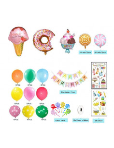 Pack decoración cumpleaños Candy Crush 2