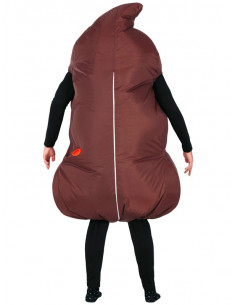 Disfraz emoji caca para adulto 2