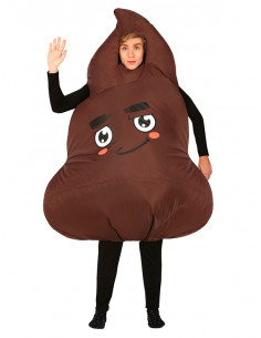 Disfraz emoji caca para adulto