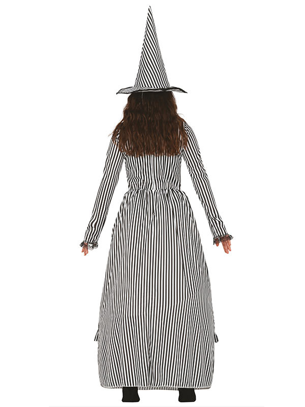 Disfraz bruja vintage para mujer espalda